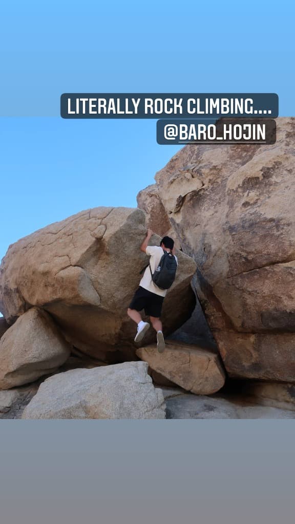 Rock climbing